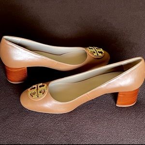 BNWT! Tory Burch Women's Janey Royal Tan Leather Pump